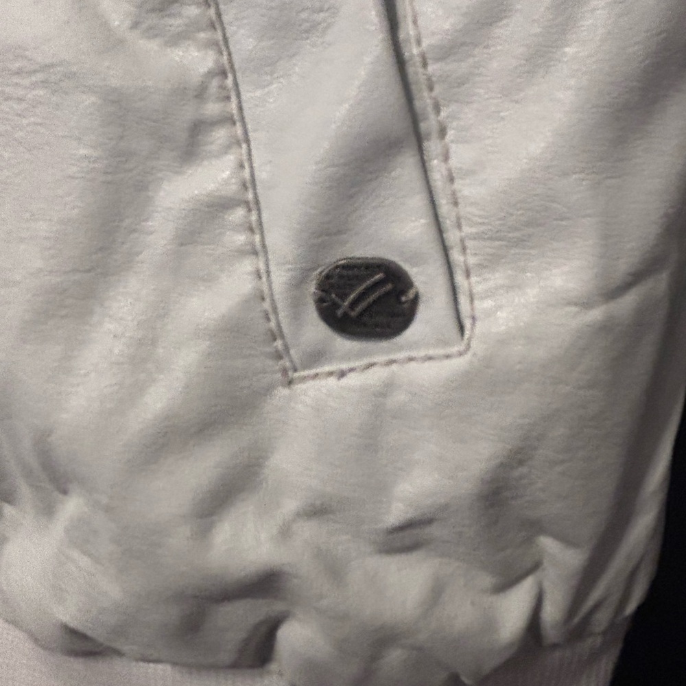 William Rast White Zip Up Bomber Jacket Size SP Streetwear - Picture 8 of 13